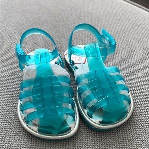 Stride Rite Teal Jelly Sandals